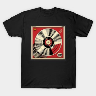 Record Store Merch Vinyl Record Platinum Red T-Shirt